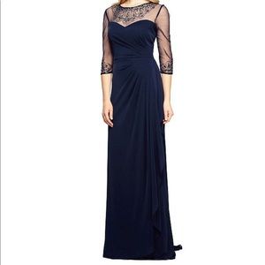Navy Mother of the Bride Gown